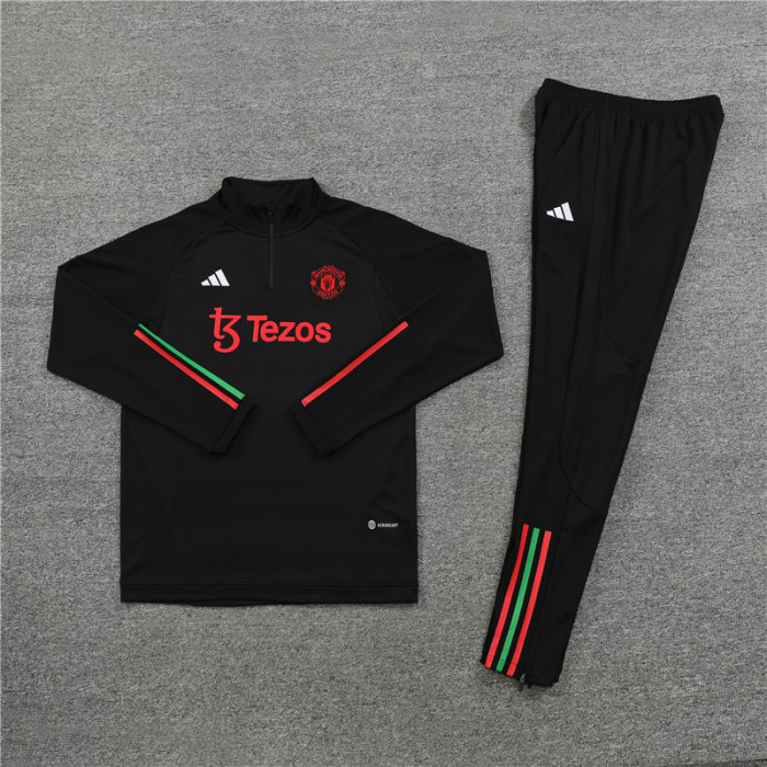 23/24 Manchester United kids black training suit