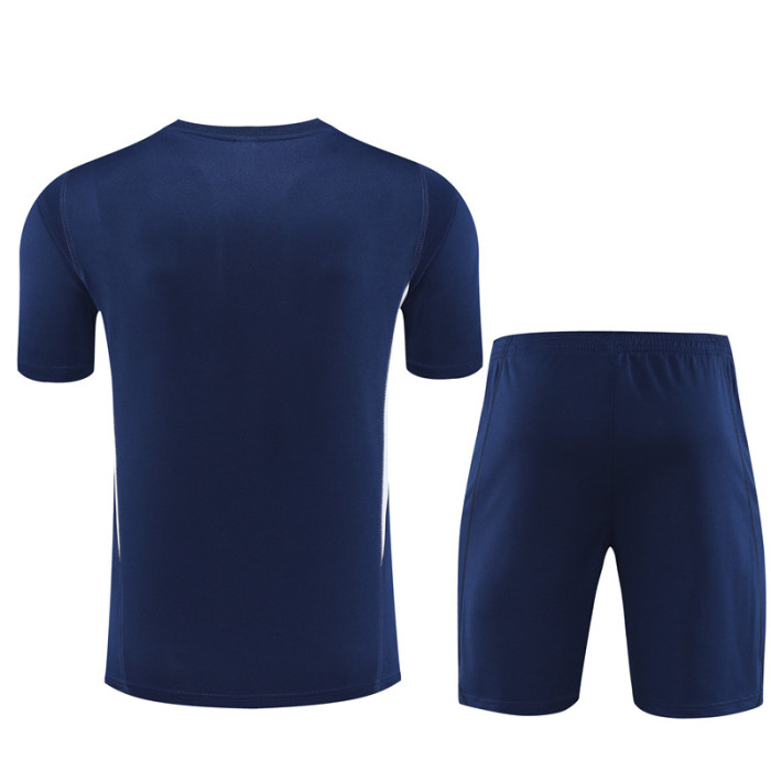 23/24 Italy kids Short sleeve Royal blue training suit