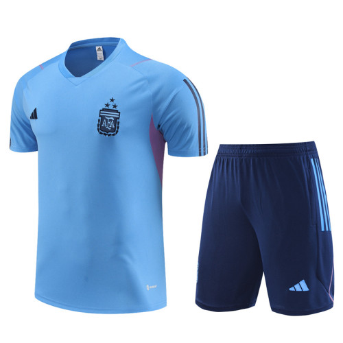 23/24 Argentina kids Short sleeve blue training suit