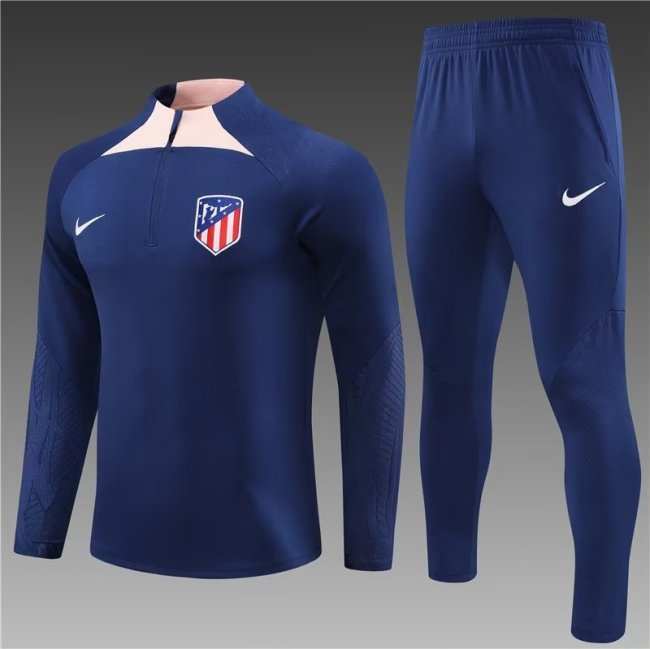 23/24 Atletico Madrid kids Royal blue training suit