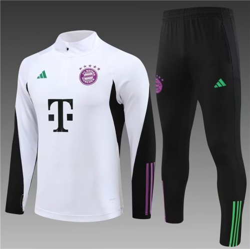 23/24 Bayern Munich kids white training suit