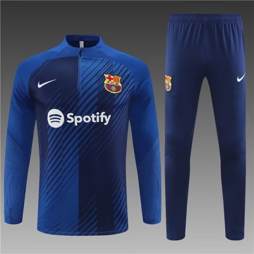 23/24 Barcelona kids Blue camouflage training suit