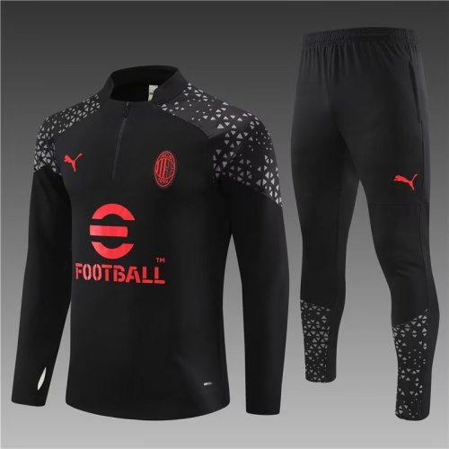 23/24 AC Milan kids black training suit