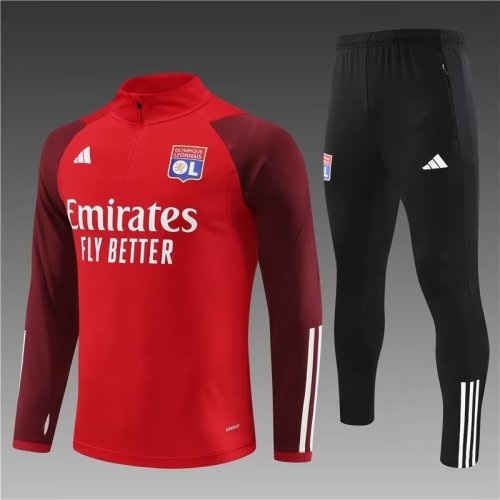 23/24 Olympique Lyonnais red training suit