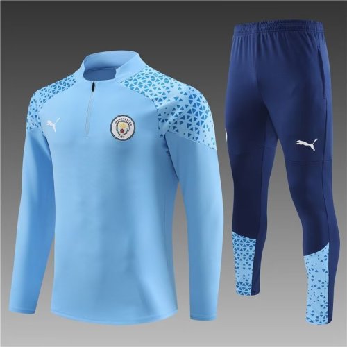 23/24 Manchester city kids Light blue training suit