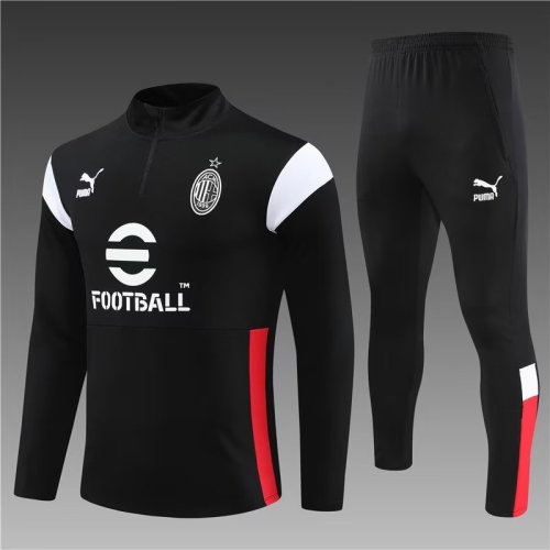 23/24 AC Milan Black and white training suit