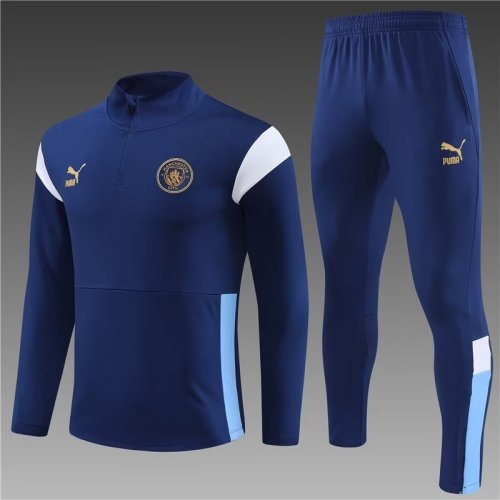 23/24 Manchester city kids Royal blue training suit