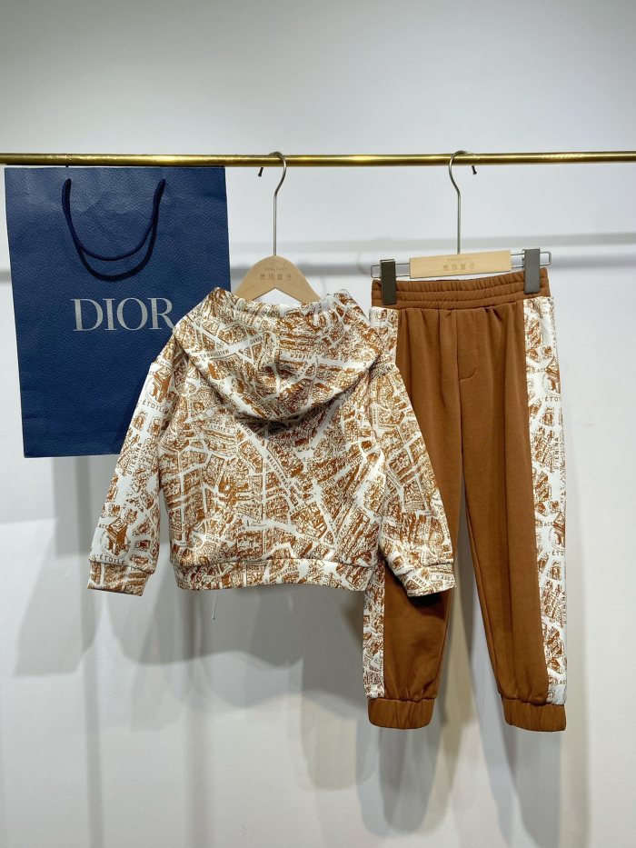 DIOR Kids multi-colored hoodie with pants