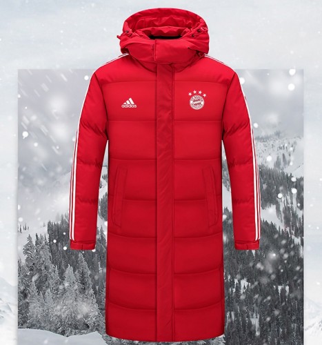 23/24 Bayern Munich red long cotton coat jacket