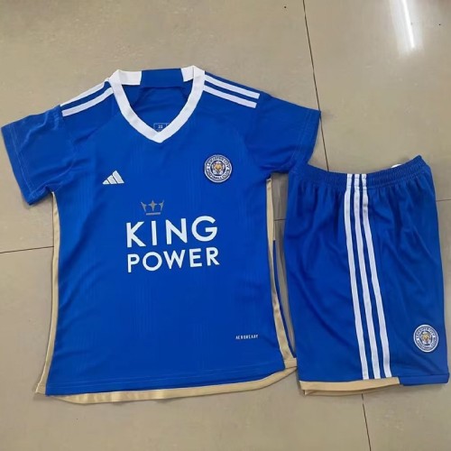 23/24 Leicester City home kids kit with sock