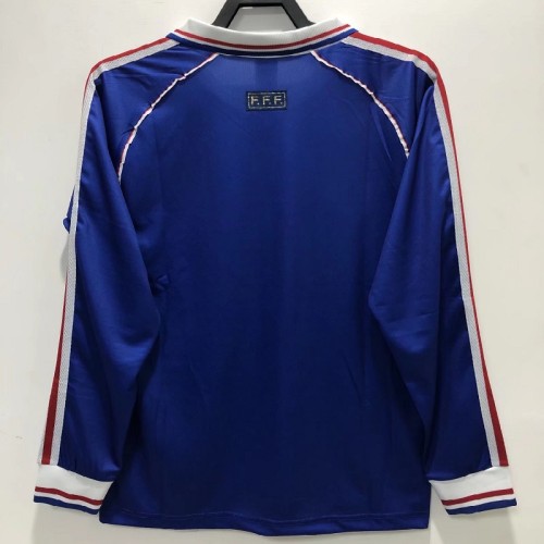 Retro 1998 France home Long sleeve football jersey