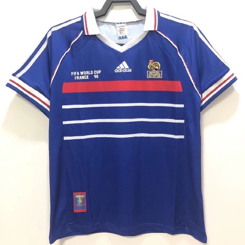 Retro 1998 France home football jersey