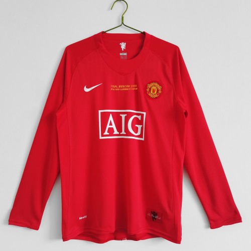 Retro 07/08 Manchester United Long sleeve home