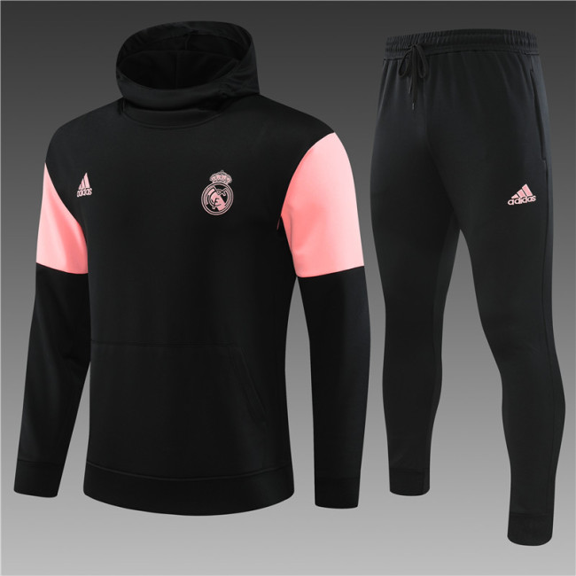 23/24 Real Madrid black kids Hoodie with hat