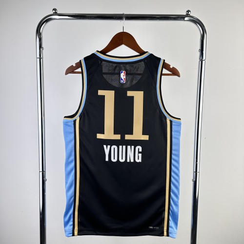 24 NBA  Atlanta Hawks City Edition #11 Trey Young Basketball Jersey