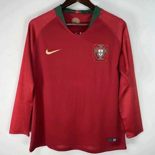 Retro 2018 world cup Portugal home Long sleeved football Jersey