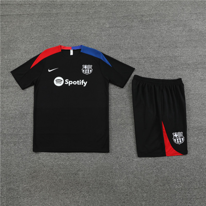 24/25  Barcelona Short sleeve black training suit