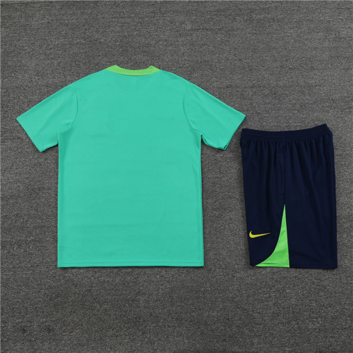 24/25 Brazil kids Short sleeve green training suit