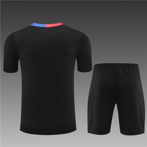 24/25 Barcelona kids Short sleeve black training suit
