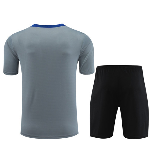 24/25 Inter Milan short -sleeved grey training suit
