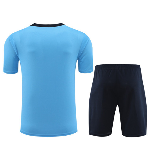 24/25 Chelsea short -sleeved Light blue training suit