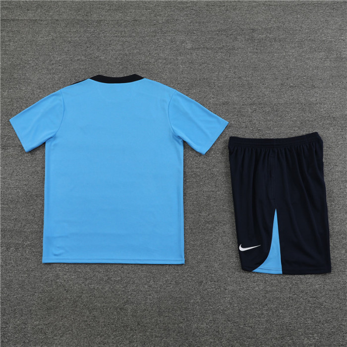 24/25 Chelsea short -sleeved Light blue training suit