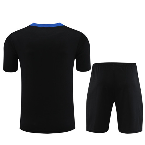 24/25 Inter Milan short -sleeved black training suit