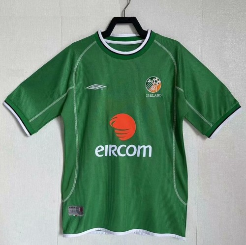 2002 Retro Ireland home football Jersey