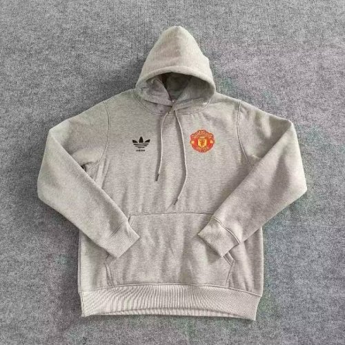 Retro Manchester United plush hoodie