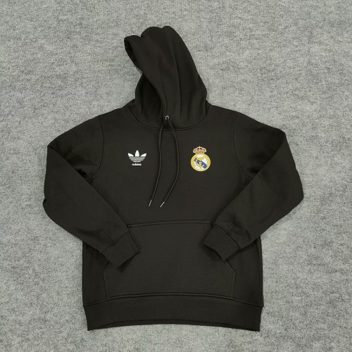 Retro Real Madrid plush hoodie