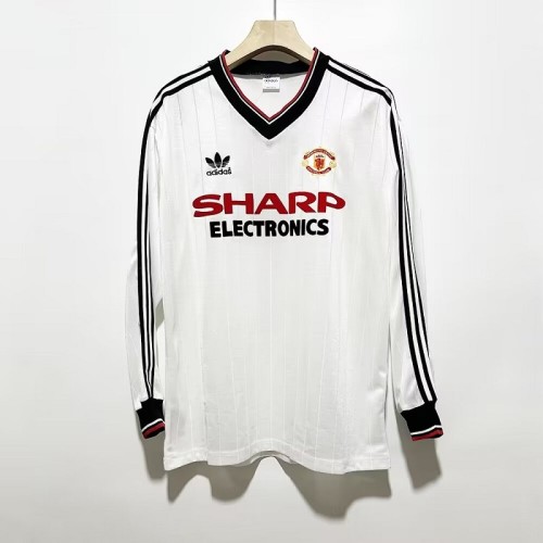 Retro 82\83 Manchester United Away Long sleeved