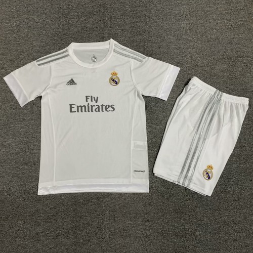 17/18 Retro Real Madrid home kids kit