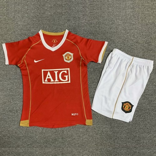 Retro 06/07 Manchester United home kids kit