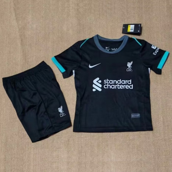 24/25 liverpool Away kids kit