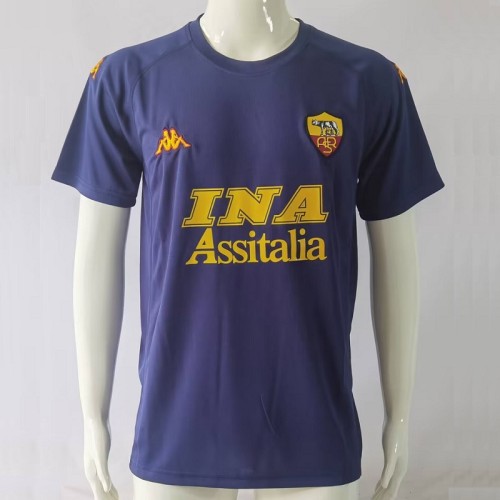 Retro 00/01 Roma Away football jersey