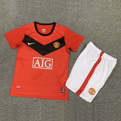 Retro 09/10 Manchester United home kids kit