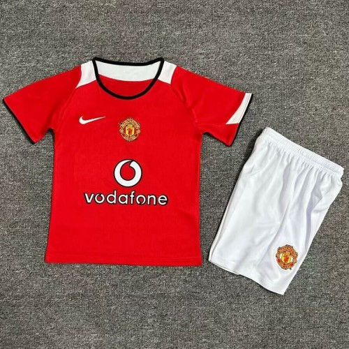Retro 04/06 Manchester United home kids kit