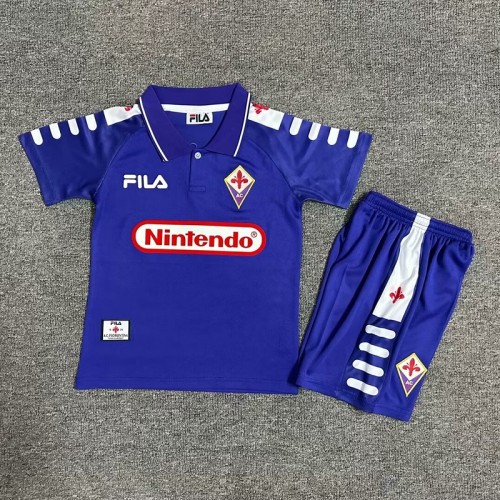 Retro 98/99 Fiorentina home kids kit