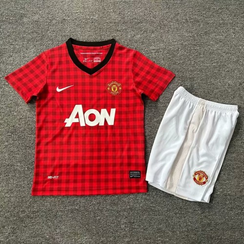 Retro 12/13 Manchester United home kids kit