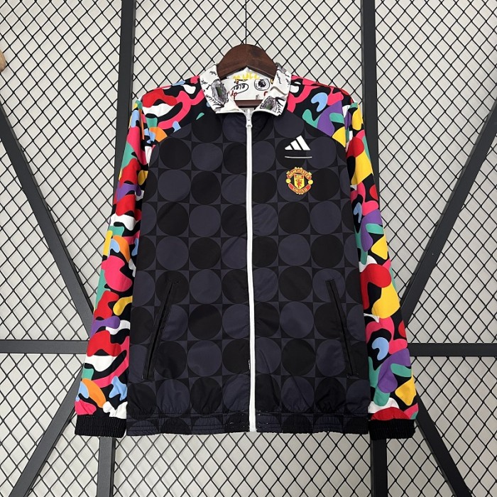 24/25 Manchester united Two sided windbreaker