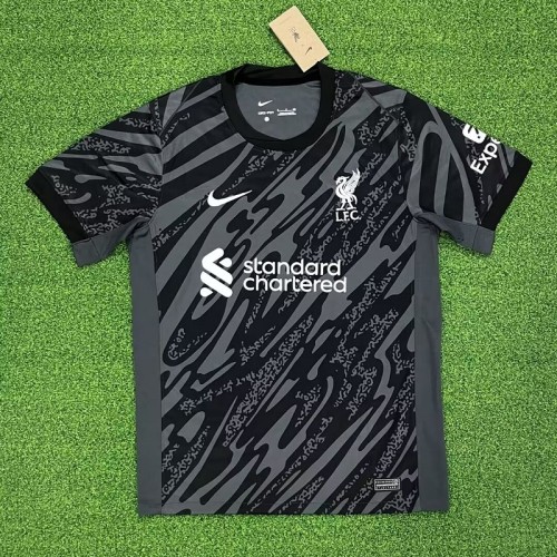 24/25 Liverpool black goalkeeper football Jersey