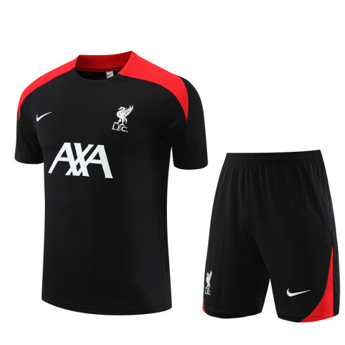 24/25 Liverpool Short sleeve black training suit