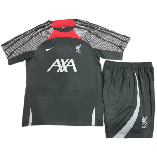 24/25 Liverpool Short sleeve Dark gray training suit