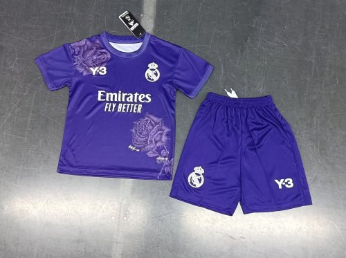 24/25 Real Madrid Y3 purple kids kit