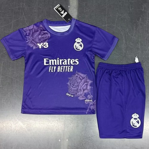 24/25 Real Madrid Y-3 purple kids kit