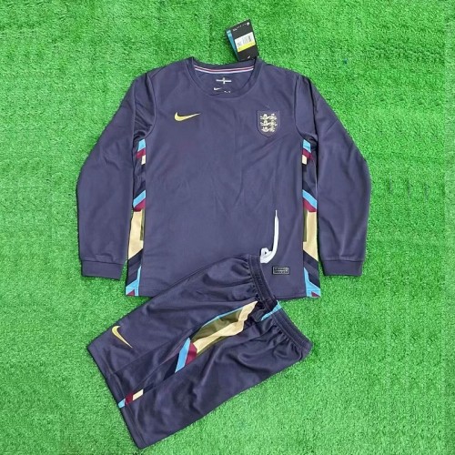 24/25 England Away Long sleeved kids kit