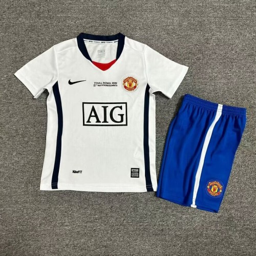 Retro 08/09 Manchester United Away kids kit