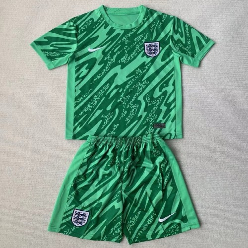 24/25 England green goalkeeper kids kit