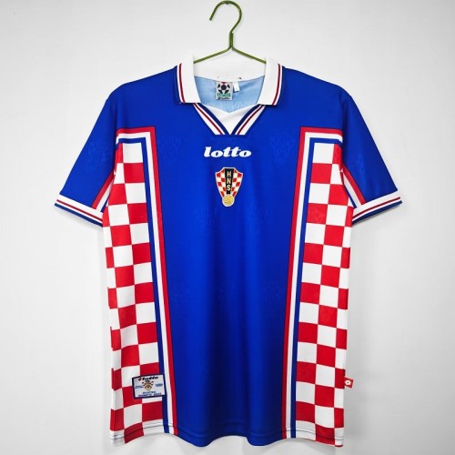 Retro 1998 Croatia Away football Jersey