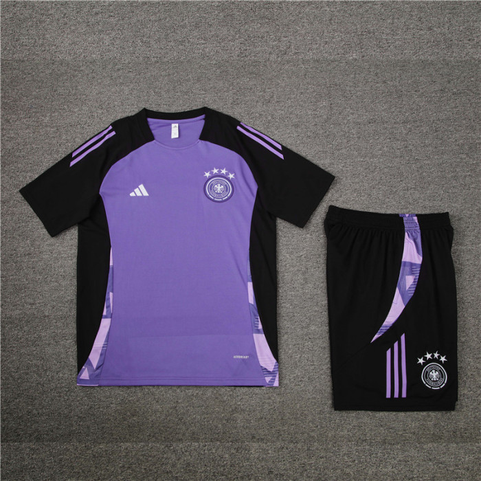 24/25 germany kids short -sleeved training suit Purple;